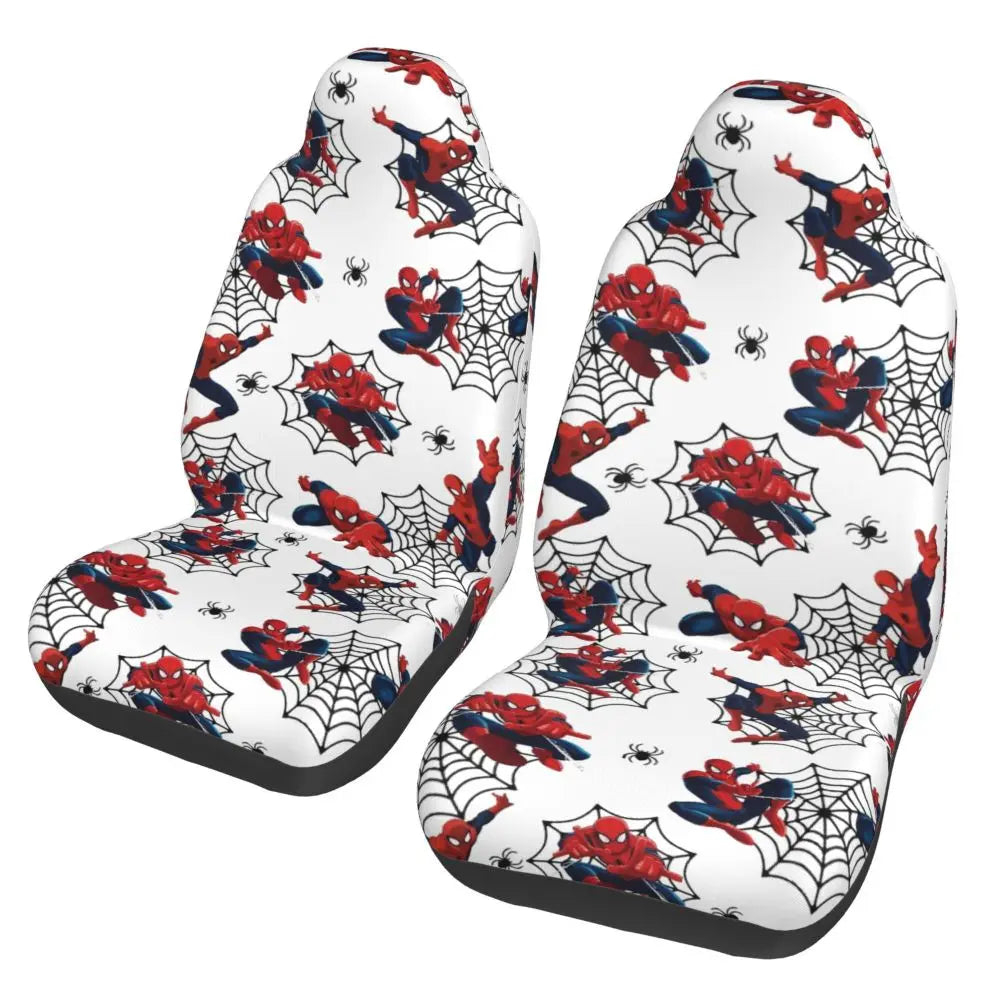 Housse de Siege Spiderman Logo Rouge